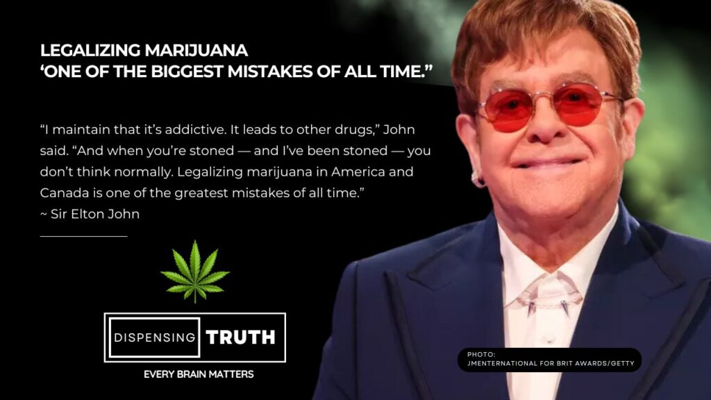 Elton John Says Legalized Marijuana Is “One Of The Greatest Mistakes Of ...